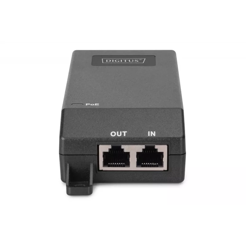 Digitus Gigabit Ethernet PoE+ injektorius 802.3at 30 W Juodas