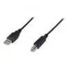 Digitus ASSMANN USB laidas - USB A (4 kontaktų, vyriškas) - USB B (4 kontaktų, vyriškas) - 50 cm (USB 2.0) - Juodas (AK-300105-005-S)