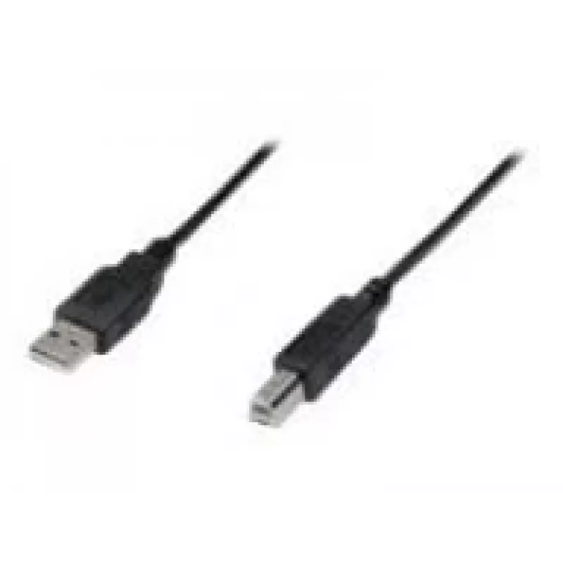 Digitus ASSMANN USB laidas - USB A (4 kontaktų, vyriškas) - USB B (4 kontaktų, vyriškas) - 50 cm (USB 2.0) - Juodas (AK-300105-005-S)