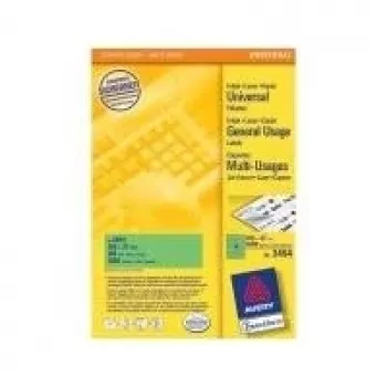 Lipni etiketė spausdintuvui AVERY 3454 Žalia 105 x 37 mm