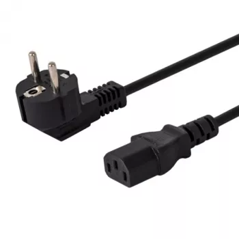 Maitinimo laidas Savio CL-98 juodas 1,8 m IEC C13 kištukas E tipas