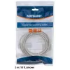 Intellinet tinklo jungiamasis kabelis, Cat6, 0,5 m, pilka, CCA, U/UTP, PVC, RJ45, paauksuoti kontaktai, be užkliuvimo, su apsauginiu gaubtu, viso gyvenimo garantija