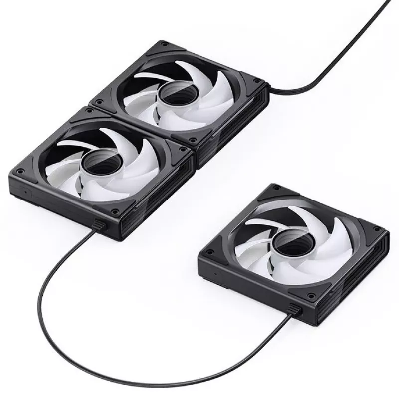 120 mm korpuso ventiliatorius Jonsbo ZK-120B ARGB juodas, 120 mm, ARGB apšvietimas