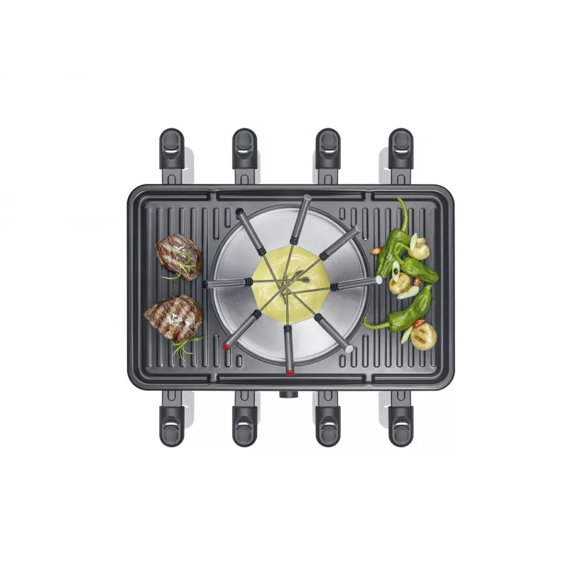 Raclette Grilis Severin RG 2347 8 Asmenims 1400 W Juodas