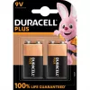 Baterijos Duracell Plus 9V (MN1604) — 2 vnt. pakuotė