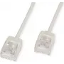 ROLINE UTP Patch Laidas Cat.6A Itin trumpas RJ45 Pilkas 1,5 m