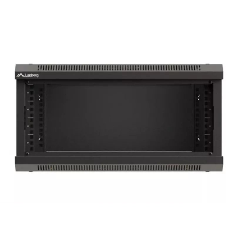 Sieninis montažinis stovas LANBERG WF03-5304-10B 19 colių 4U juodas, stiklinės durys
