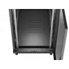 19 colių stelažo spinta LANBERG FF01-6222-23B 22U 600x1200 mm juoda su perforuotomis durelėmis