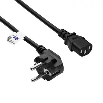 Akyga AK-PC-06A maitinimo kabelis CEE 7/7–IEC C13, 3 m, juodas