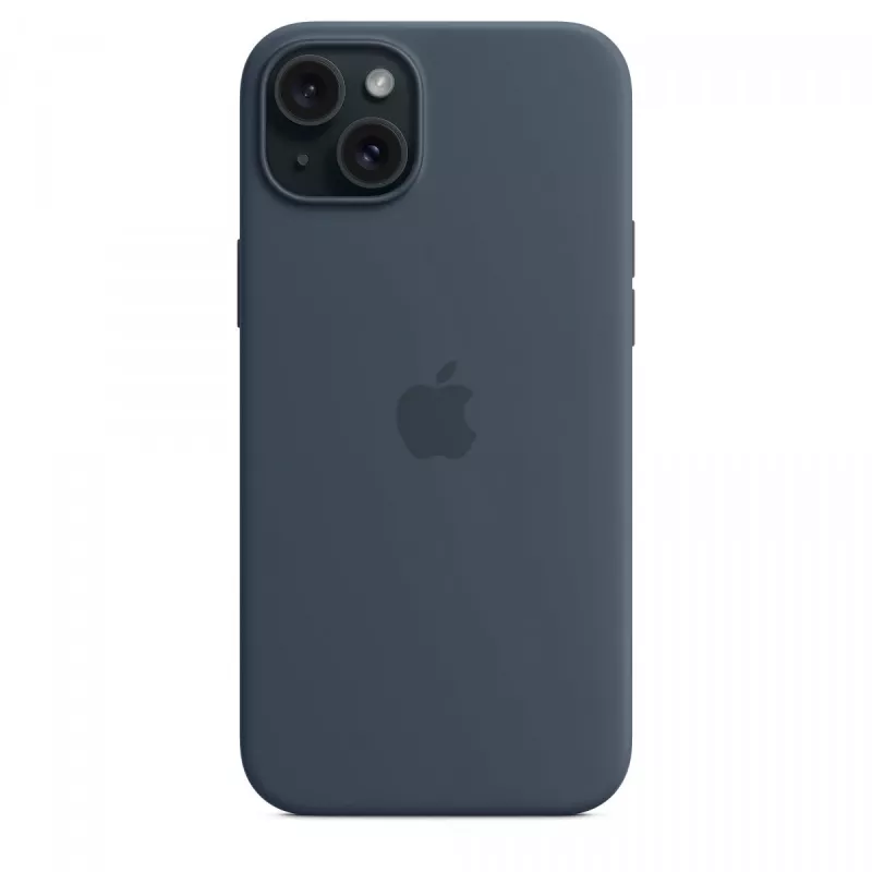 Apple iPhone 15 Plus Silikoninis Dėklas su MagSafe – Storm Blue