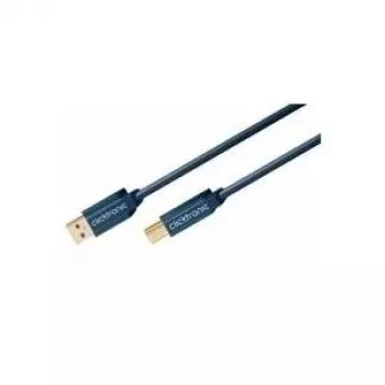 ClickTronic 1,8m USB3.0 A - B laidas, mėlynas (70092)