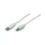 M-CAB USB laidas - USB A tipas, 4 kontaktų (M) - USB B tipas, 4 kontaktų (M) - 3,0 m - Pilka (7100039)