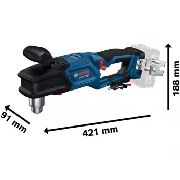 Belaidis kampinis gręžtuvas GRD 18V-127 Professional solo, 18V (mėlyna/juoda, be akumuliatoriaus ir įkroviklio)