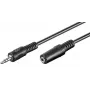 Microconnect AUDLR5 garso ilginimo laidas 5 m 3,5 mm juodas