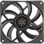 Korpuso ventiliatorius SILVERSTONE SST-AS120B 120mm juodas permatomas, 3-pin