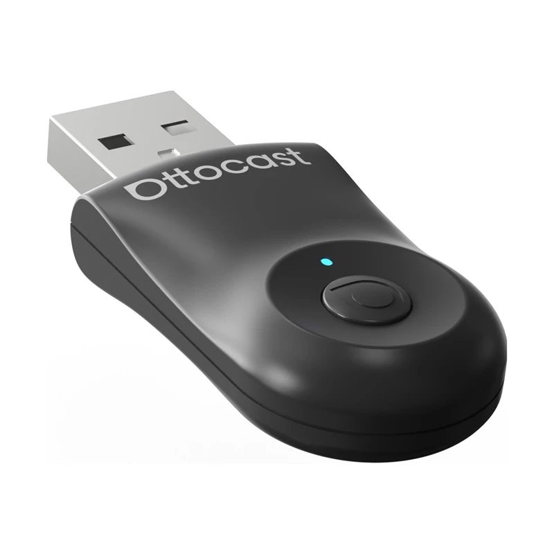 Belaidis adapteris Ottocast CA505-T MINI 2-in-1 Bluetooth ir Wi-Fi automobilio informacinėi sistemai