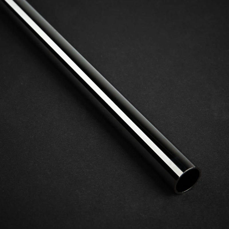 Bitspower None Chamfer Brass Hard Tubing 12mm AD, 500mm – juodas blizgesys