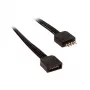 Prailginimo laidas RGB LED juostelei Akasa AK-CBLD01-50BK (500 mm, juodas)