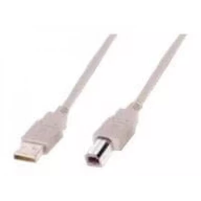 Assmann USB jungiamasis laidas A tipo (vyriškas) - B tipo (vyriškas), 1,8 m, USB 2.0, UL sertifikuotas (AK-300102-018-E)
