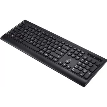Renkforce RF-5799534 Belaidis klaviatūra vokiška, QWERTZ juoda (RF-5799534)