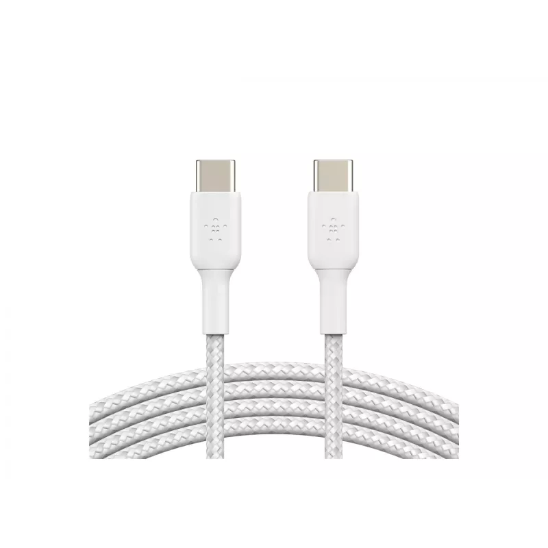 Pintas USB-C į USB-C laidas, 1 m, baltas