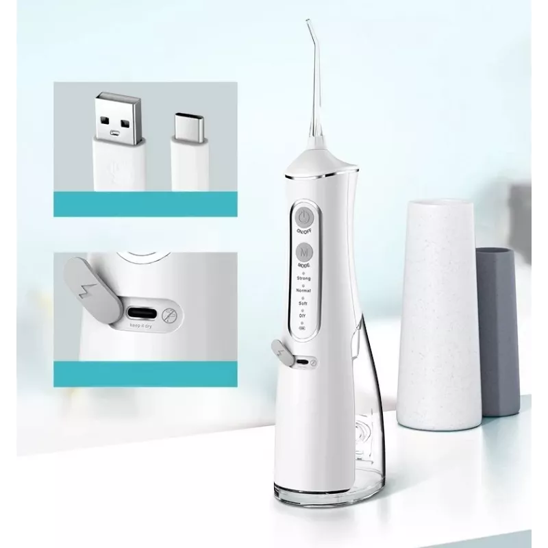 Oralinis irigatorius Extralink L8 su 2000 mAh baterija ir IPX7 vandens atsparumu