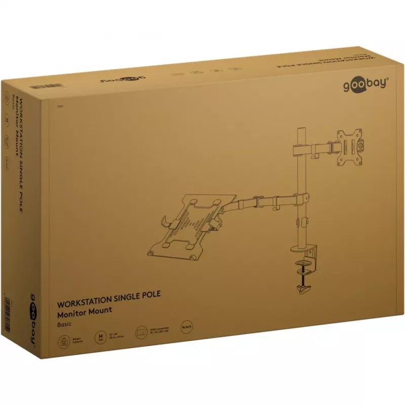 Goobay 70815 Juodas Ekranas