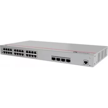 Huawei S310-24P4X valdomas Gigabit PoE tinklo jungiklis, 4x SFP+ 24x PoE, 4x SFP+, montuojamas į stelažą