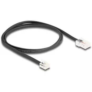 DeLOCK 88035 RJ45 į RJ11 tinklo kabelis, 1 m, juodas