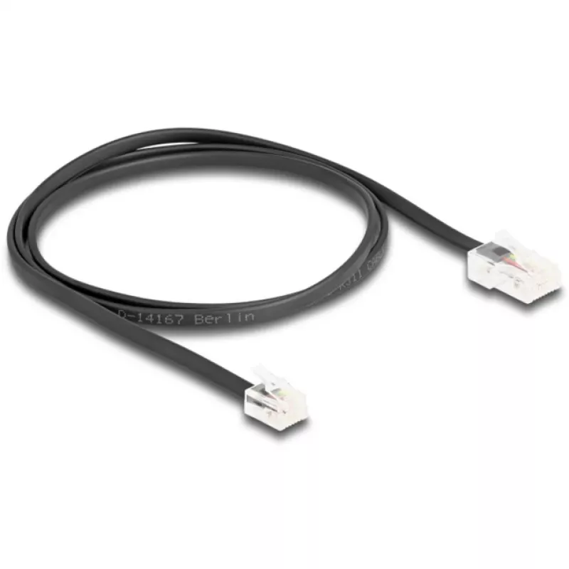 DeLOCK 88035 RJ45 į RJ11 tinklo kabelis, 1 m, juodas