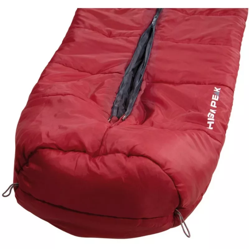 Miegmaišis mumija High Peak Century 300 poliesteris pilkai raudonas 230 cm