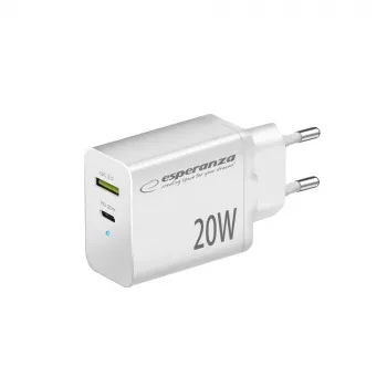 Esperanza EZC105W tinklo įkroviklis 20W Baltas