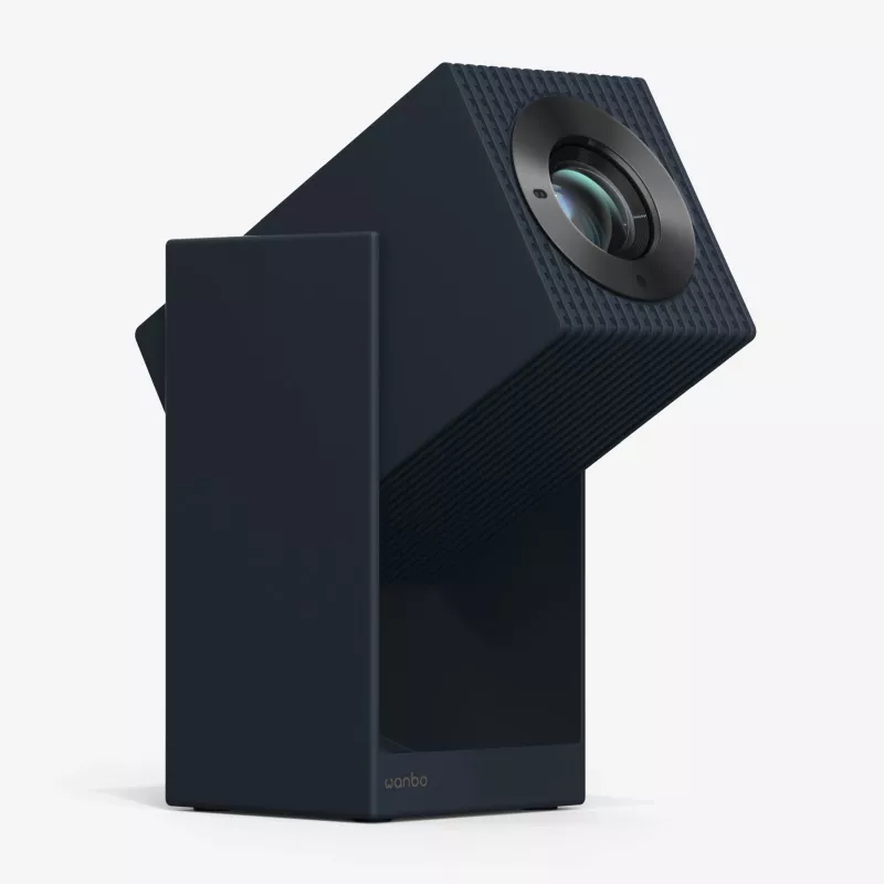 Nešiojamas LCD projektorius WANBO Cube 2 Pro – 500 ANSI liumenų, 1080p (1920x1080), LED, automatinis fokusavimas, Android TV, 1,2:1 priartinimas, 8 W, juodas