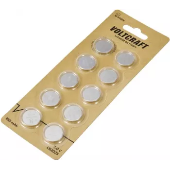 Voltcraft CR 2025 baterija monetinė 3 V 10 vnt. 160 mAh ličio VC-16108000
