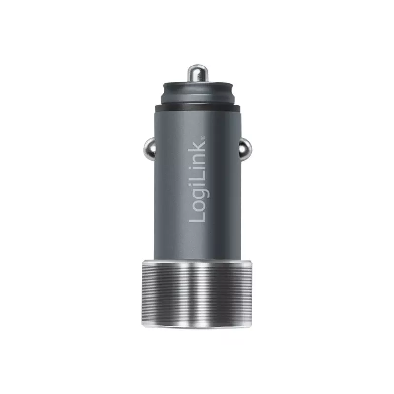 LogiLink automobilinis maitinimo šaltinis - 36 W - 3 A - PD 3.0, QC 3.0 - 2 išėjimo prievadai (USB, 24 kontaktų USB-C)