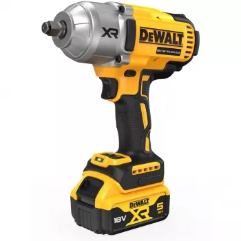 DeWALT DCF900P2T-QW 1/2 colio smūginis veržliaraktis bešepetėliu varikliu 18 V, 1898 N·m, 5 Ah baterija, 2 baterijos, įkroviklis, dėklas