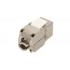 Extralink Keystone CAT6A STP RJ45 kampuotas metalinis kištukinis lizdas, vieno prievado