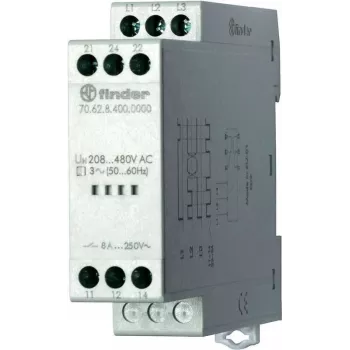 Finder trifazis tinklo monitoringo modulis 70.62.8.400.0000 (208–480 V/AC, fazių seka)