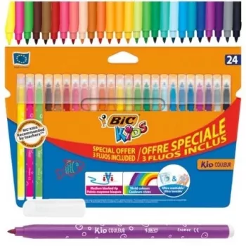 BIC flomasteriai KIDS COLOUR, 24 spalvos 103240