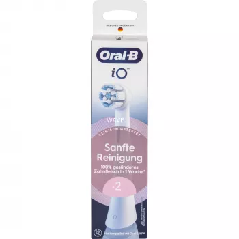 Pakeičiamieji šepetėlių antgaliai Oral-B iO Gentle Cleaning White, 2 vnt.