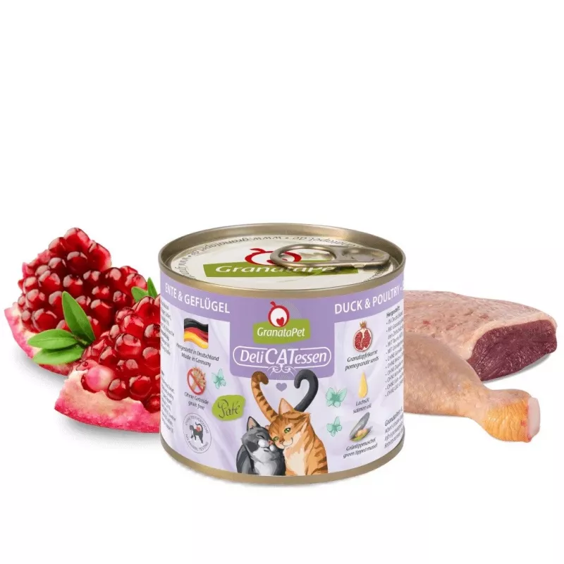 Šlapias kačių ėdalas Fox4Pets DeliCATessen Antiena ir Paukštiena 200 g, pilnavertis suaugusių kačių ėdalas, 80% drėgmės