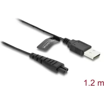 USB įkrovimo laidas 5 V elektriniams skustuvams DELOCK, tinka Remington HC4250 MB4200 MB6850 XR1330 serijoms