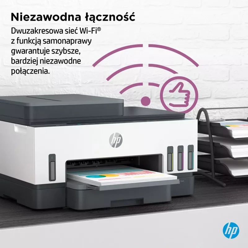 Daugiafunkcis spausdintuvas HP Smart Tank 750 su nuolatiniu rašalu, spalvotas, Wi-Fi, Smart App, dvipusis, ADF automatinis dokumentų tiektuvas