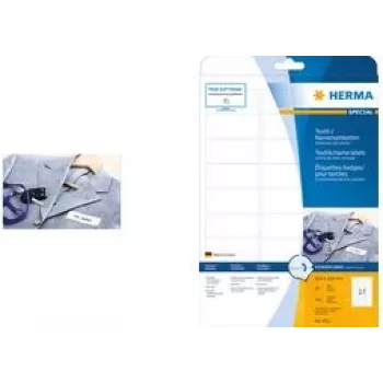 Lipdukas HERMA 4519 Suapvalintas stačiakampis Baltas
