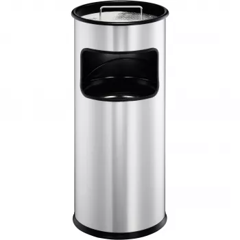 Šiukšliadėžė Durable 333023 17 L apvali metalinė sidabrinė