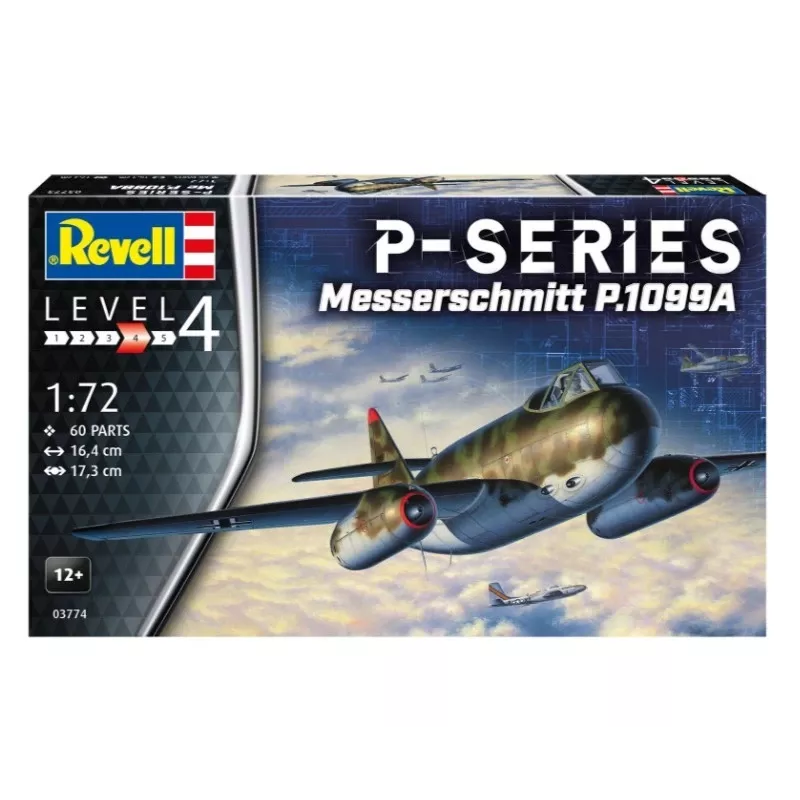 Plastikinis modelis REVELL Messerschmitt P.1099A-P-SER mastelis 1/72