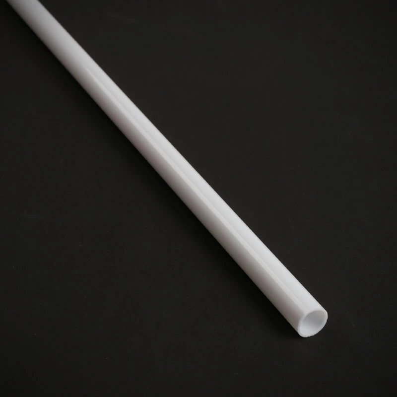 BitsPower Rigid Crystal Link Tube 12/10mm (išorinis 12mm / vidinis 10mm), 1000mm ilgio – baltas