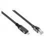 Good Connections Ethernet kabelis USB-C RJ45, antracito spalvos, 3,0 m