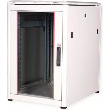 ROLINE Pro spintos tinklo spinta - su stiklo durimis, 600 x 800 mm (P x G) - šviesiai pilka, RAL 7035 - 16U - 48,3 cm (19 inch) (26.21.0048)