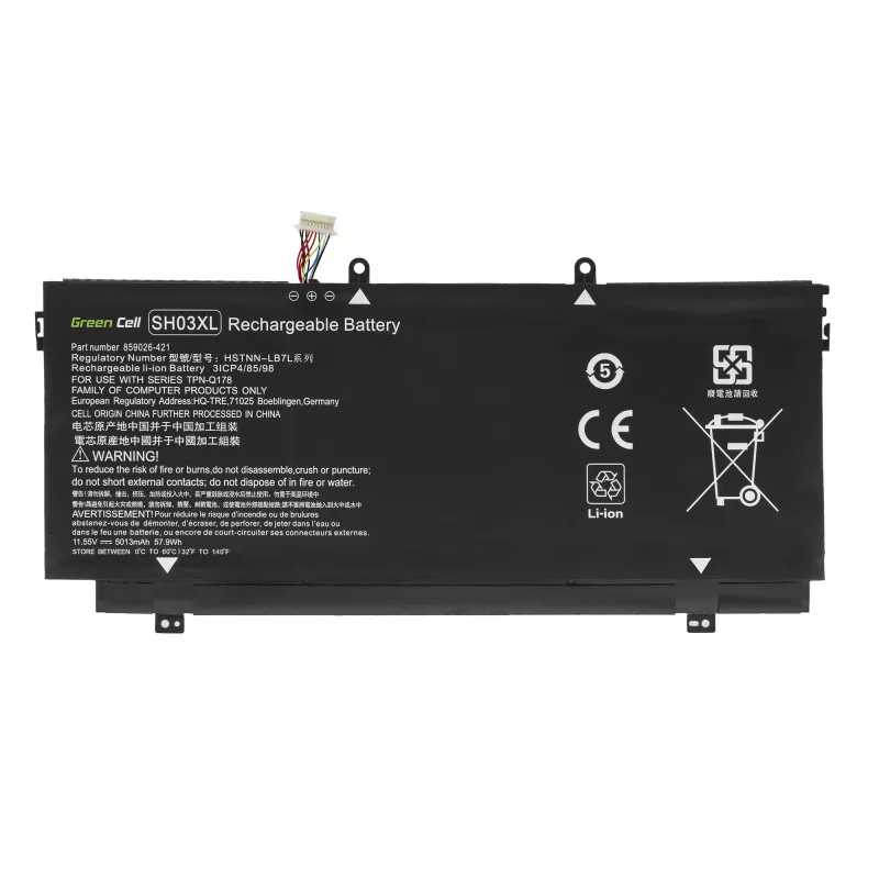 Baterija Green Cell HP147, skirta HP Spectre x360 13-AC, 13-W, 13-W050NW, 13-W071NW